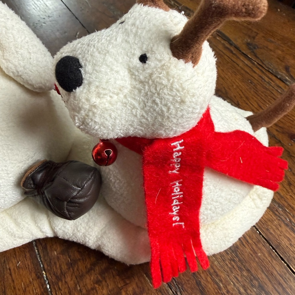 Hallmark 2004 Holiday Jingle Pals Plush Animated Christmas Snowman Dog - Picture 4 of 5